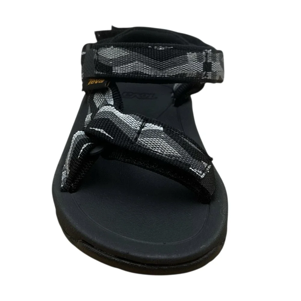 Teva Baby Toddler Boys Adjustable Sport Sandals Size 5 Black Gray Open Toe